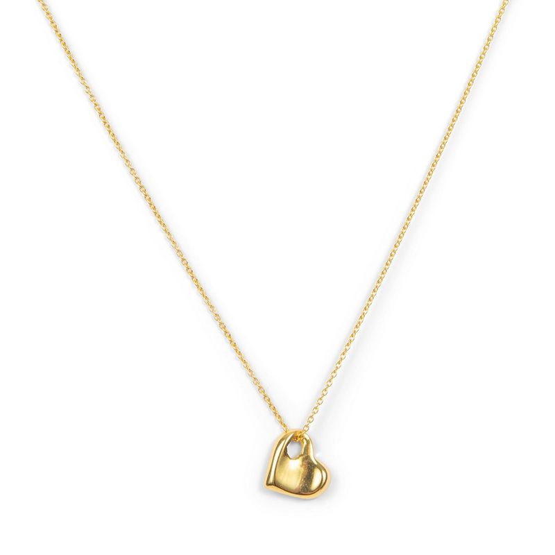 Gold Plated Heart Pendant Necklace | ETHICGOODS, 1 of 3
