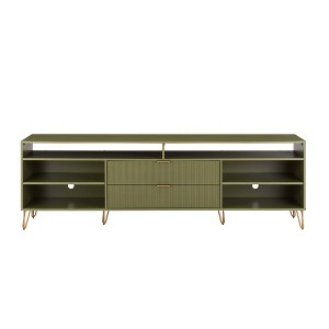 Manhattan Comfort 85" Dumbo TV Stand for TVs up to 80" Olive Green - 1 of 4