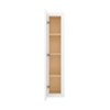 HOMLUX Easy-DIY 12 in D x 42 in H in Shaker White Ready to Assemble Wall Kitchen Cabinet 1 Door-3 Shelves - 2 of 4