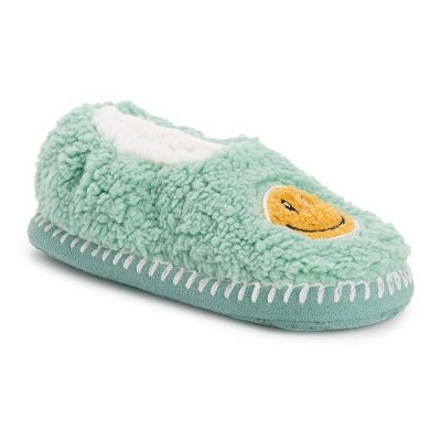 MUK LUKS Women's Shearling Smiley Ballerina