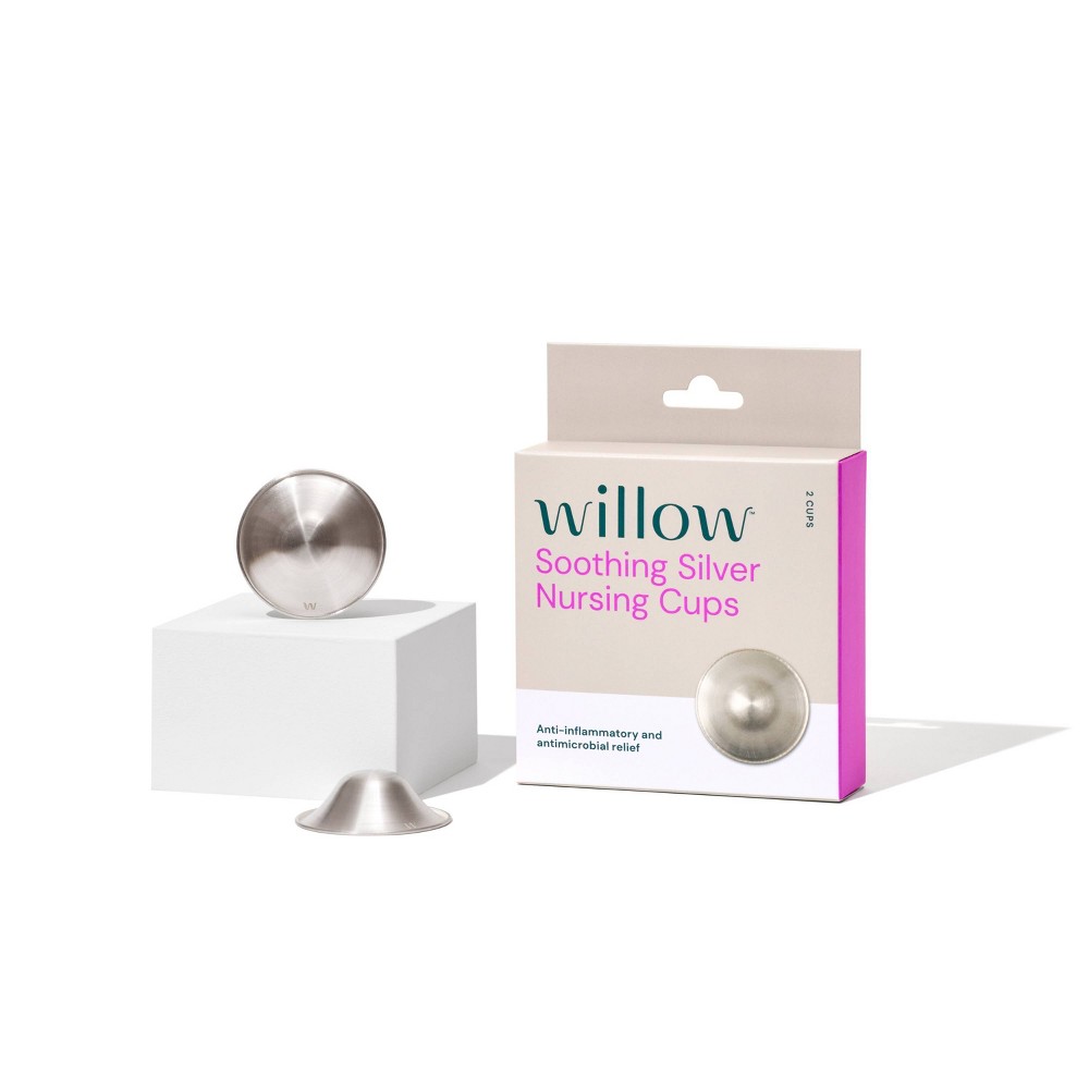 Photos - Other for feeding WILLOW Silver Nursing Nipple Shield Cups - 2pk