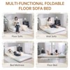 Hooseng Bean Bag Bed, Folding Sofa Bed for Adults with Washable Velvet Cover, 4 in 1 Convertible Floor Sofa Couch for Living Room Bedroom - 2 of 4