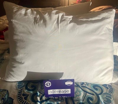 Standard Medium 2pk Machine Washable Total Allergy Defense Pillow White Allerease Target