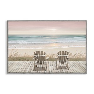 Stupell Industries Watching The Pastel Sunset Framed Giclee Art - 1 of 4