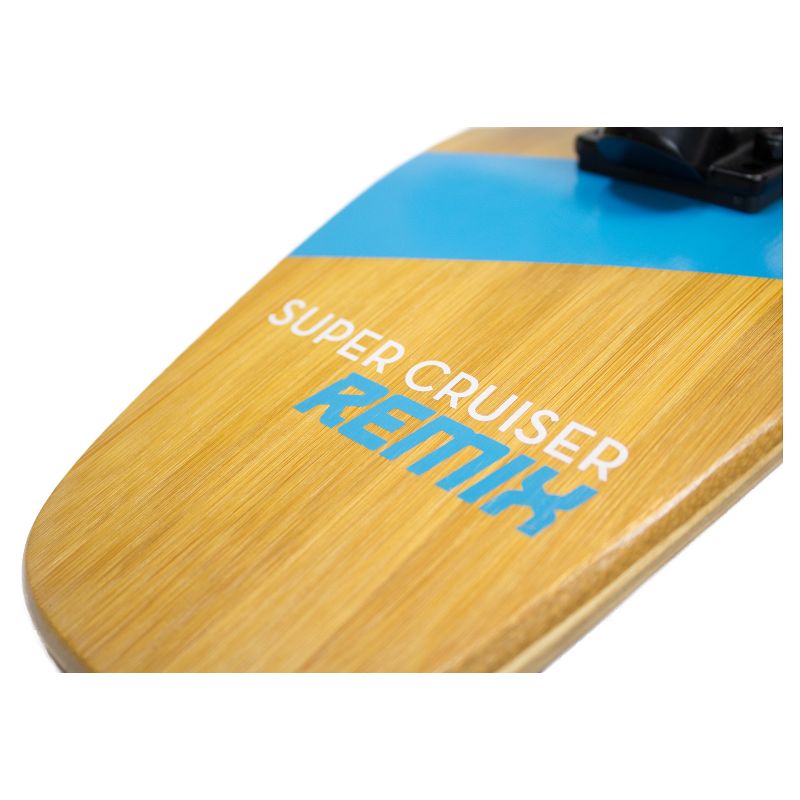 Quest Super Cruiser REMIX 36&#34; Longboard Skateboard - Aqua Blue/Wood, 5 of 7