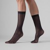 LECHERY Women's Lustrous Silky Shiny Sheer Dress Nylons Stockings Socks (2 Pairs) - 3 of 4