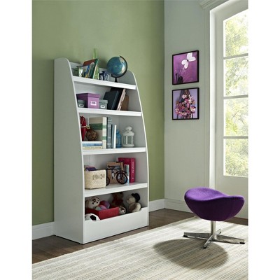 Mia White Composite Kids' 4-Shelf Bookcase
