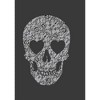 Women's Lost Gods Lace Print Heart Skull T-Shirt - 2 of 4