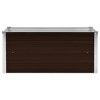 vidaXL Raised Garden Bed Brown Galvanized steel Large Durable - 4 of 4