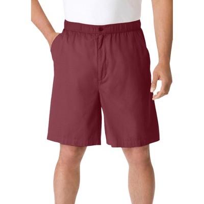 KingSize Men's Big & Tall Knockarounds 8" Full Elastic Plain Front Shorts