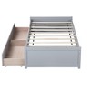 Kumasinova Twin Size Bed Frame with 2 Under-Bed Storage Drawers,Durable Rubberwood Platform Bed Frame with Heavy Duty Slats,250lbs Max - 2 of 4