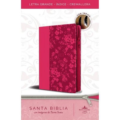 Biblia Reina Valera 1960 Letra Grande. Símil Piel Fucsia, Cremallera, Índice, Ta Maño Manual / Spanish Bible Rvr 1960. Handy Size, Large Print,