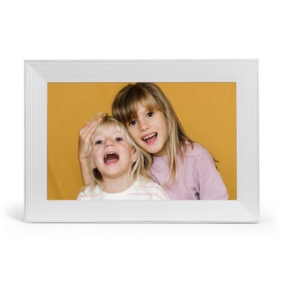 9 Mason White Quartz Digital Photo Frame White - Aura Home : Target