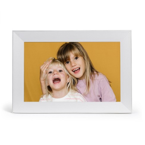 Carver Gravel with White Mat - Smart HD Digital Picture Frame