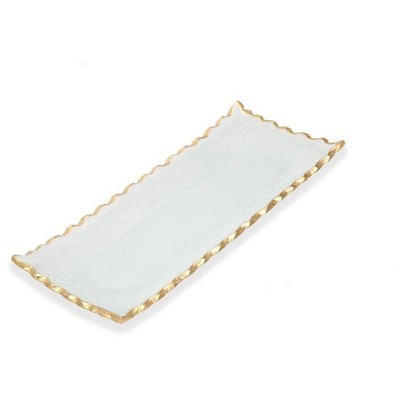 Gold Glass Tray Target, Clay Gold Mirror Tray Rectangle