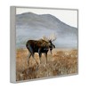 Stupell Industries Moose Wanderer Mountain Valley Framed Giclee Art - 2 of 4