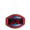 Joy" Holiday Ekkolight Sign Acrylic & PET Plastic 16x0.5x9.5 Inches – Festive Infinity Light Decor by Melrose - 4 of 4