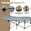 SUGIFT Camping Cot with Mattress 75x28 inch Folding Bed with Carry Bag, Gold - 4 of 4