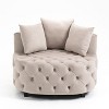 CAVINAS 40.6" Wide Modern Barrel Accent Chair for Living Room, Upholstered Leisure Sofa Chair - 4 of 4
