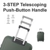 Green 3-Piece Premium ABS Luggage Set-20", 24", and 28" Suitcases with Silent Spinner Wheels, and TSA-Approved Lock-Durable - 2 of 4