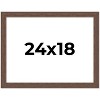 PosterPalooza | 24x18 Wide Barnwood Picture Frame, UV Acrylic, 6 Finishes - Grey, Brown, White, and Black - 2 of 4