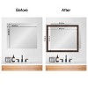 Amanti Art Mirror Makeover Bathroom Mirror Frame Border Kit - Fully Assembled Peel and Stick Frame - Mirror NOT Included - Wildwood Brown Narrow Trim - 4 of 4