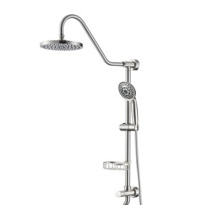 ALEXOUN   Head with Handheld Shower System with 8" Rain Shower Head - 1 of 4