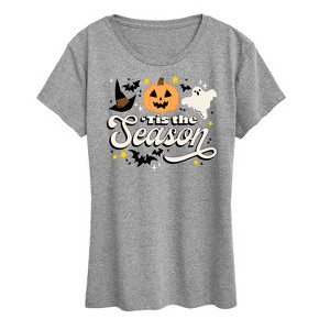 Women's - Instant Message - Tis The Season Fall Short Sleeve Graphic T-Shirt - 1 of 4