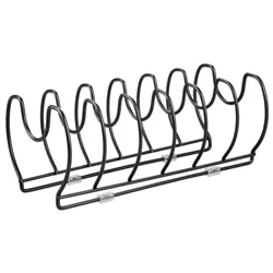 mDesign Metal Wire Pot/Pan Organizer Rack for Kitchen Cabinet