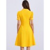 INSPIRE CHIC Women's Elegant Ruffled Peter Pan Collar Dresses - 3 of 4