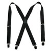 CTM Men's Elastic with Anti Slip Pin Clip 1 1/2 Inch Solid Suspenders - 3 of 4
