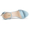 Allegra K Women's Back to College Open Toe Ankle Strap Chunky Heel Sandals - 4 of 4