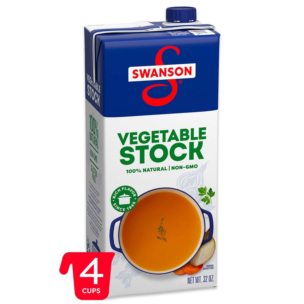 Swanson 100% Natural Gluten Free Vegetable Cooking Stock - 32 fl oz