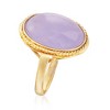 Ross-Simons Lavender Jade Ring in 14kt Yellow Gold - 3 of 4