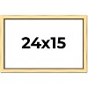 PosterPalooza | Simple Gold Picture Frame - UV Acrylic, Backing Board, Hanging Hardware Included - 2 of 4