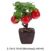Unique Bargains Artificial Plants Plastic Orange 3.15"x3.15"x9.06" 1 Pcs - 3 of 4