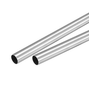 Unique Bargains 304 Stainless Steel Corrosion Resistant Round Home Decoration Tube 2 Pcs - 1 of 4
