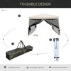 Vynxaria 210D Oxford 10' x 10' Pop Up Canopy Tent with Netting, Instant Screen Room House, Tents for Parties, Height Adjustable - 2 of 4