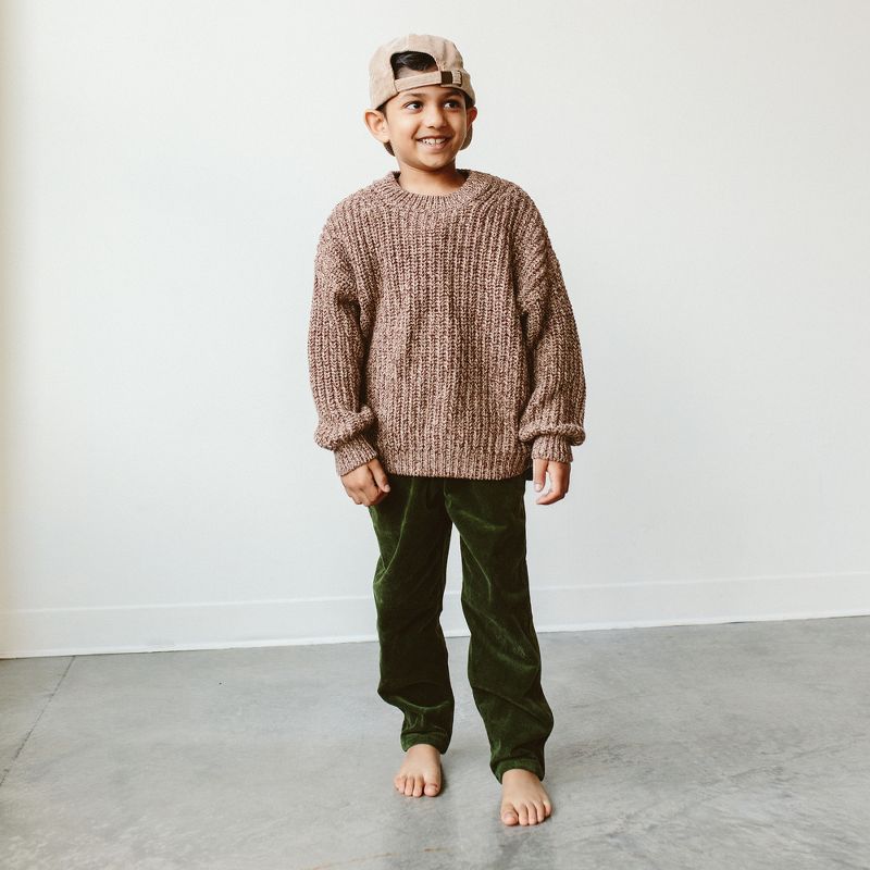 Goumi Toddler Organic Chunky Knit Sweater, 3 of 7