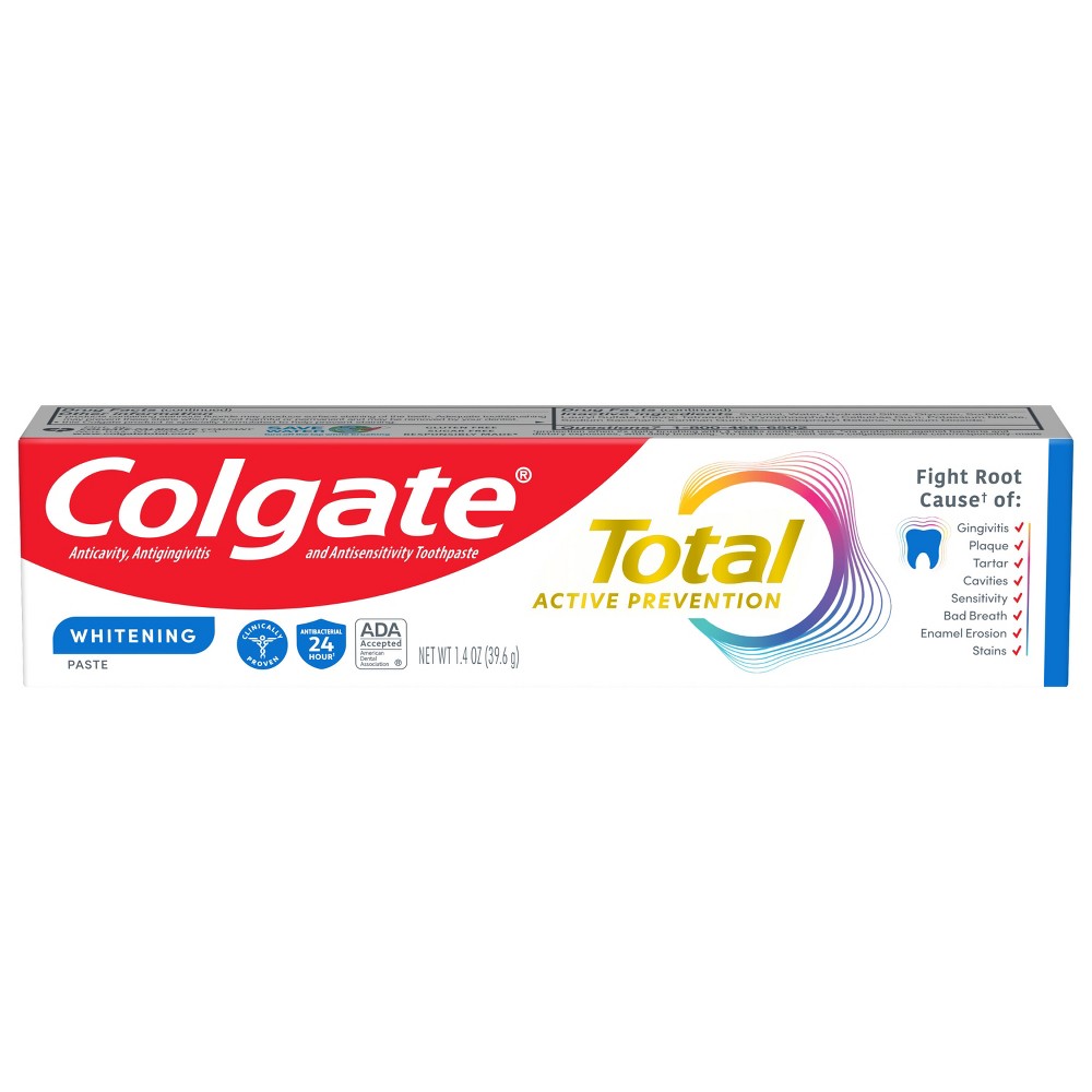 UPC 035000459879 product image for Colgate Total Travel Size Whitening Paste Toothpaste - Trial Size - 1.4oz | upcitemdb.com