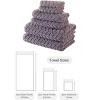 BAGOKIE 6 Piece Cotton Bath Towel Set - 2 of 4
