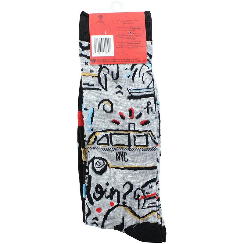 HYP Friends We Were On A Break Adult Novelty Crew Socks | 2 Pairs  | Size 6-12, 3 of 4