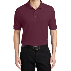 Mafoose Men's Short Sleeve Soft Silk Touch Classic Polo Shirt for Everyday Comfort - 1 of 4