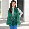 Anna-Kaci Women's Elegant Floral Embroidered Sheer Scarf with Lightweight Textured Fabric Overlay for Sophisticated Style - 2 of 4
