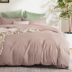 Bedsure Duvet Cover Set – Soft Double Brushed Bedding with Zipper Closure, Available in Multiple Sizes and Colors - 1 of 4