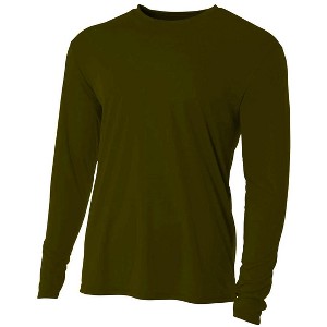 Hardcore mens long-sleeve UV sun protection T-shirt | Light weight loose fitting quick-dry rash guard water shirt for swimming - 1 of 4