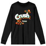 Orange Crush Logo With Orange Black Long Sleeve Crew Neck Tee