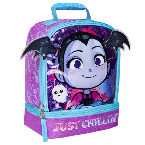 Disney Vampirina Just Chillin' 3D Dual Compartment Insulated Lunch Cooler Bag - Purple