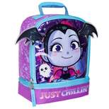 Disney Vampirina Just Chillin' 3D Dual Compartment Insulated Lunch Cooler Bag Purple