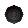 Bloem Tuxton 6" Round Hexagon Black Resin Planter Pot with Optional Knock-Out for Drainage - 4 of 4